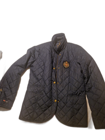 Mörkblå quiltad jacka Morris XXL