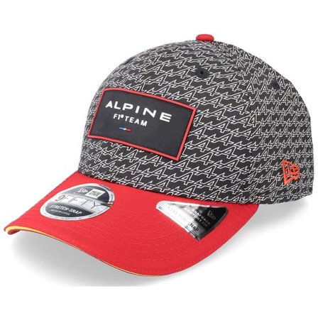 New Era - Motor Svart adjustable Keps - Alpine F1 Spain GP 9FIFTY Stretch Snap Black/Red Adjustable @ Hatstore