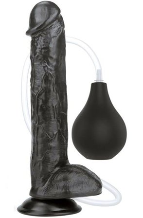 Lovetoy Squirt Extreme Dildo Schwarz 28cm