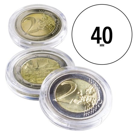 ULTRA runde møntkapsler til mønt Ø 40 mm - 10 stk.