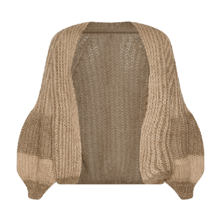 Noella Liana Knit Cardigan - Sand Tröjor Dam Brun L/XL