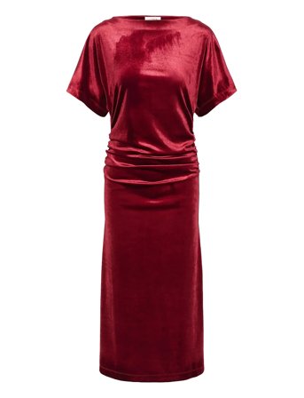Slvelera Dress Red Soaked In Luxury