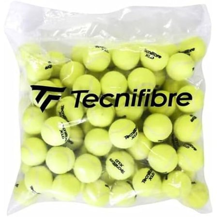 Padeltræningsbolde - TECNIFIBRE - XLDS - Pakke med 72 - Gul - Intet tryk