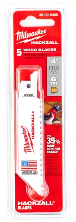 Milwaukee 48475460 Tigersågblad 100 mm, 6T, 5-pack, Såga