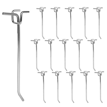 15 kpl Rei'ityslevykoukut, 15 cm Metalliset Rei'itetyt Levykoukut, Raskaskalustoiset Ripustusrei'ityslevyhyllykoukut