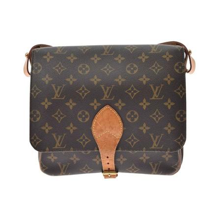 Louis Vuitton Vintage, pre-owned bag Cartouchiere Bruin, Dames, Maat:ONE Size,leer