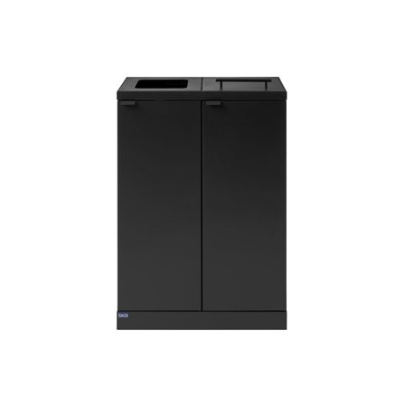 bica Avfallshantering 2x65L kombo grå - Lyreco - Städ och hygien - Avfallshantering och källsortering - Sortering och återvinning