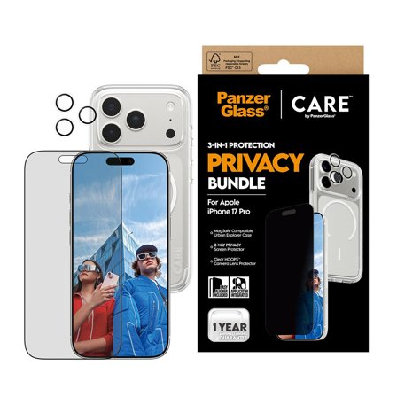 PanzerGlass CARE by PanzerGlass 3-in-1 Flagship Privacy Bundle iPhone 17 Pro