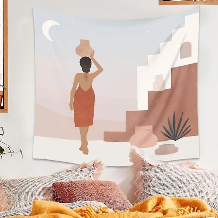 Literär stil väggbonad, lämplig för sovrumsdekoration 210, 130 x 150 cm