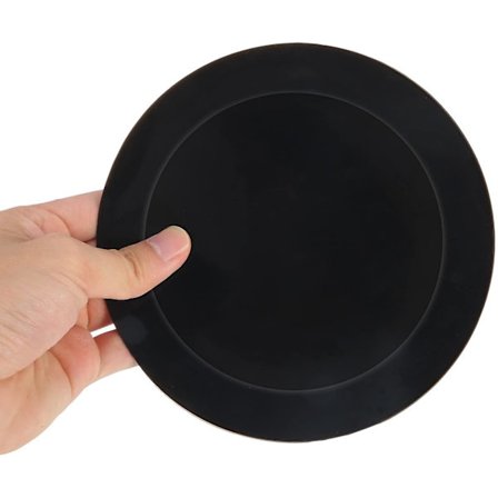 6 tuuman silikoninen amme- ja lavuaaritulppa keittiöihin, kylpyhuoneisiin ja pesutupiin (musta, 1)