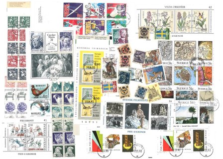 Sverige 1918-1998 - Frimærkepakke - Stemplet