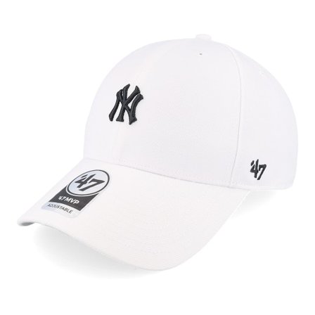47 Brand - White adjustable Gorra - New York Yankees MLB Base Runner Mvp White Adjustable @ Hatstore