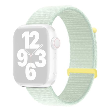 KALEBOL Nylon klockarmband Apple Watch Series 10 42 mm armband - Ljus Mint