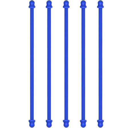 5 stk Gummi Twist Binder Silikone Binder BLÅ