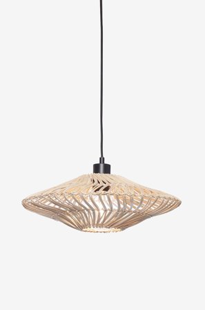 Good&Mojo - Hengende taklampe flat liten Zanzibar - Hvit - Takpendler - Fra Homeroom