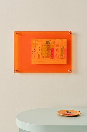 Jotex - Tegneramme 49 Cm Orange - PERLA - Køb Børneskabe & børnereoler hos Jotex