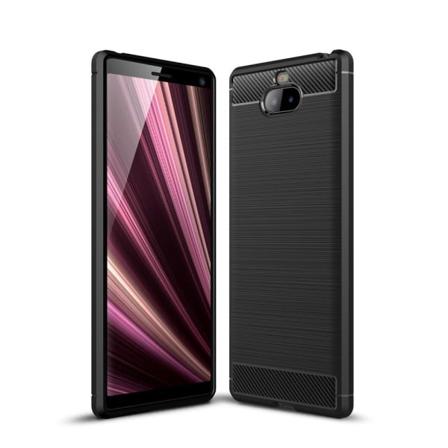 Hiilikuituinen suojakuori Sony Xperia 10 - Musta Black