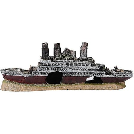 Titanic Akvarium Dekoration - Titanic Förlorat Skeppsbrott Skepp Båt Akvarium Dekoration Ornament