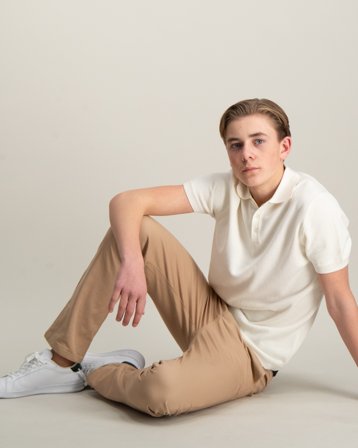 RYVLS Classic Chino Beige Byxor Kille - Kids Brand Store