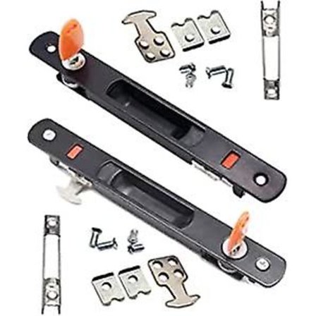 Rustfrit lås i rustfrit stål til enkeltsidet lås til skydedør, vindue, krog, dørhåndtag, mobilt dørhåndtag til enkeltsidet lås