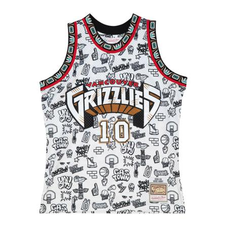 Mitchell & Ness, Camiseta Grizzlies Bibbi Swingman Jersey Wit, Heren, Maat:M