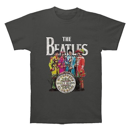 The Beatles Sgt Pepper Charcoal T Shirt Kläder