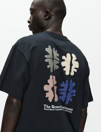 WOOD WOOD Wwgary Tee Nuts 25220 - Black - XXL