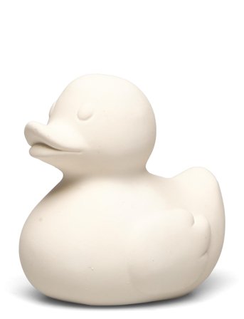 OLI & CAROL Small Duck Monochrome - Cream - 7.7X 6.2X 7.3CM