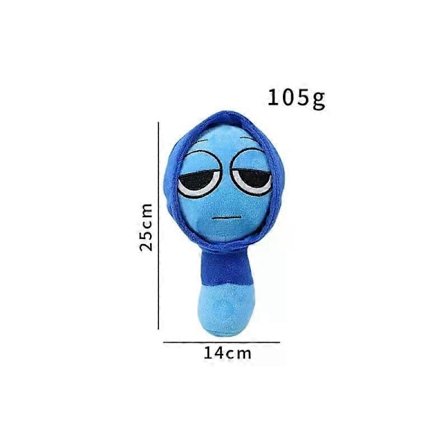 Gaibosi Skrekkspill Sprunki Plysjleker Oren Raddy Vineria Fun Bot Mr Sun Plysjdukke Incredibox Fylt Pute Julepynt