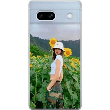 Kompatibelt Mobilskal till Google Google Pixel 7a Lisa Blackpink Solrosor K-pop Idol