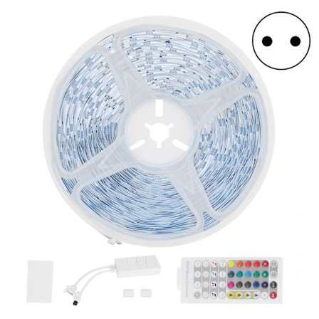 20m 5050 400LED Valonauha RGBW Ääniohjaus Musiikki Lamppu 40-Näppäiminen Infrapunakaukosäädin EU 100-240V