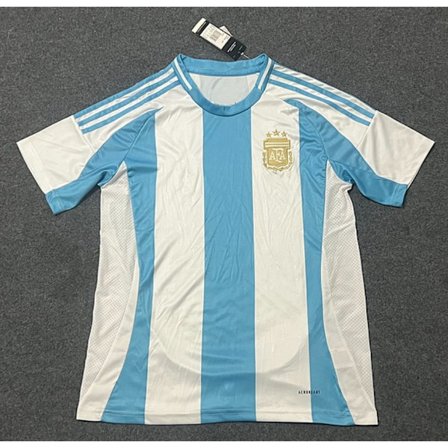 Sæson 2425 Argentina Kortærmet Fodboldtrøje Hurtigtørrende Åndbart Sportstøj Hjemmebane