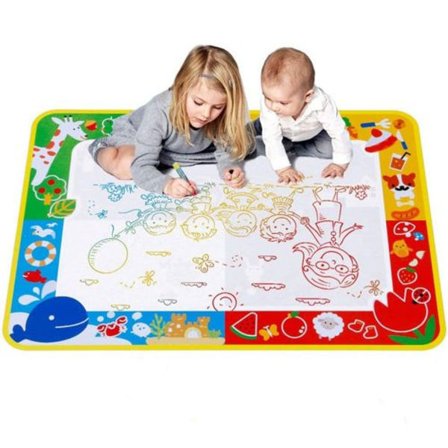 Vann Doodle Tegnematte Malematte 70 x 100 cm med 3 penner