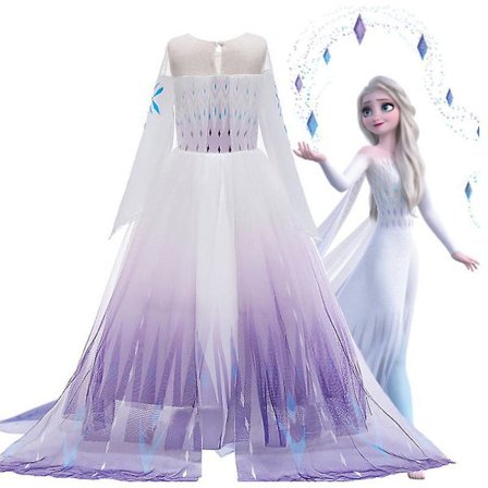 Kids Girl Frozen Queen Elsa Princess Dress Pageant Birthday Party Prom Gown