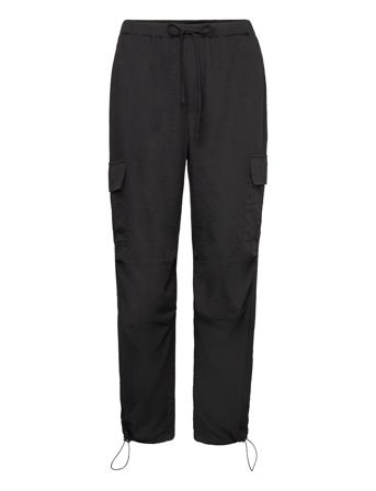 Fqeveryday-Pant Trousers Cargo Pants Svart FREE/QUENT*Betinget Tilbud