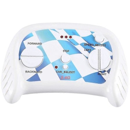 Elektrisk barnebil 2.4g Bluetooth fjernkontroll, for elektriske barnebil deler hvit kontroll