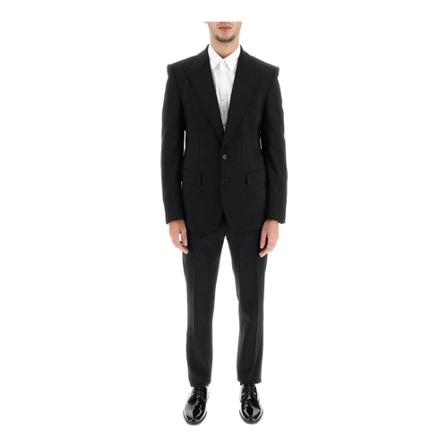 Dolce & Gabbana Suit Sort, Herre Jakkesæt, Størrelse: M