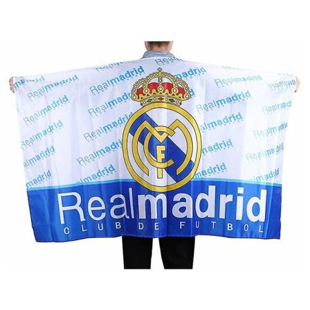 Real Madrid-flag (VM 2022) (100 % polyester og størrelse 86*138)