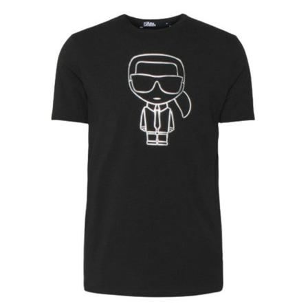 Karl Lagerfeld, T-Shirts Zwart, Heren, Maat:XS