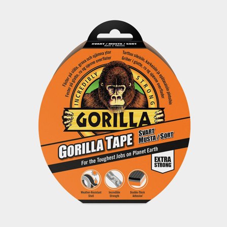 Ducttape Gorilla Tape, 48 mm x 32 meter, zwart