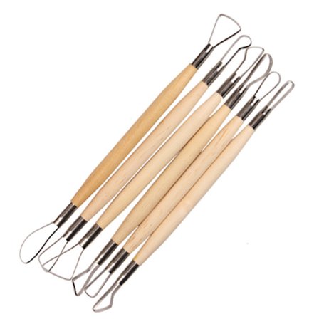 6 stk. dobbeltsidet potteværktøj voks pottelerbånd værktøj bil