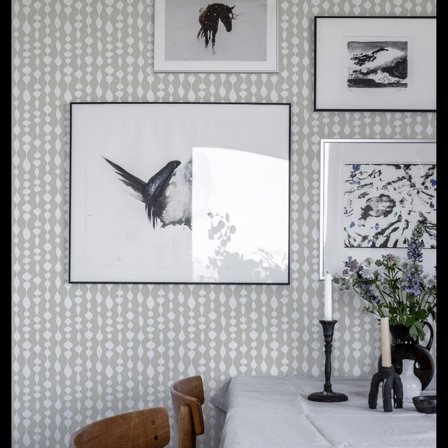 Duro Margaret Rose 527-02 Tapet Gammelsvenska Klassiker 1850-1950 Grå, Färg & tapeter