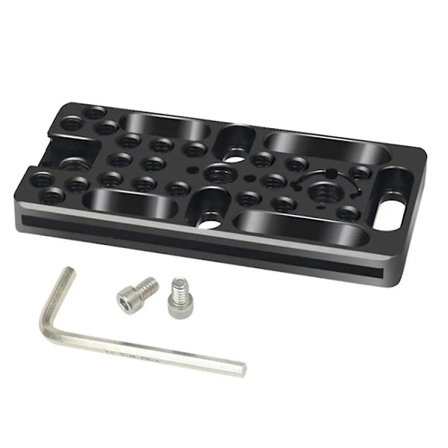 Vekselplade Kamera Osteplade Enkel Plade Til DSLR Kamerabur Rig Udvidelse Montering Med Skruer Skruenøgle