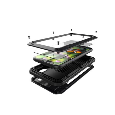 Army Heavy Duty Shock Drop (stryktålig) Aluminum För Iphone X/xs Röd
