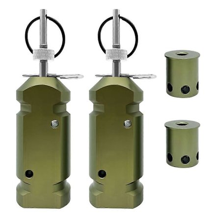 2 st Perimeter Trip Alarm 12 Gauge Camping Trip Wire Alarm Försvarsanordning Varningssystem för Säkerhet