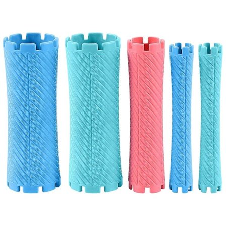 100 st/set 10 Storlekar Hår Permanent Spolar Kit Kall Permanent Bar Plast Locktänger Rullar Set Våg Fluffig C