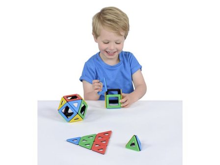 Polydron Magnetic Set 32/fp - Lyreco - Skola och förskola - Lekmaterial - Bygglek, konstruktion och mosaik