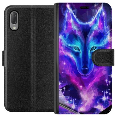 Plånboksfodral till Sony Xperia L3 med Neon Varg