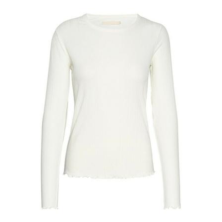 Karen by Simonsen Karen By Simonsen Candacekb Oneck Ls Toppe & T-Shirts 10103857 Egret Hvid, Dame