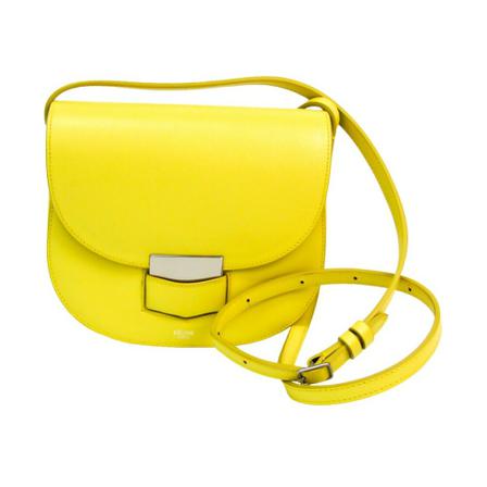 Celine Vintage, Pre-owned Trotteur bag Geel, Dames, Maat:ONE Size